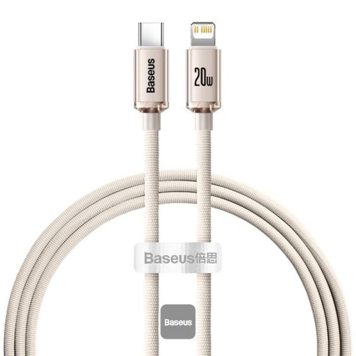 Cable USB a Lightning Baseus CAJY001304 Rosa 1,2 m Cable USB a Lightning Baseus CAJY001304 Rosa 1,2 m