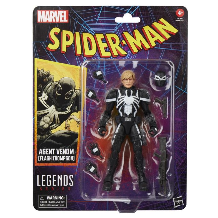Hasbro G0786 Figura Agente Venom Marvel Legends Series, articulada 15 cm (cómics Spider-Man), con 7 accesorios 2