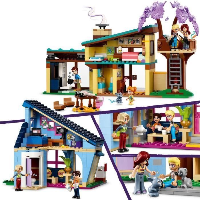 LEGO 42620 Friends Casas Familiares de Olly y Paisley, Muñeca de Juguete con Figuras y Accesorios 2 LEGO 42620 Friends Casas Familiares de Olly y Paisley, Muñeca de Juguete con Figuras y Accesorios 2