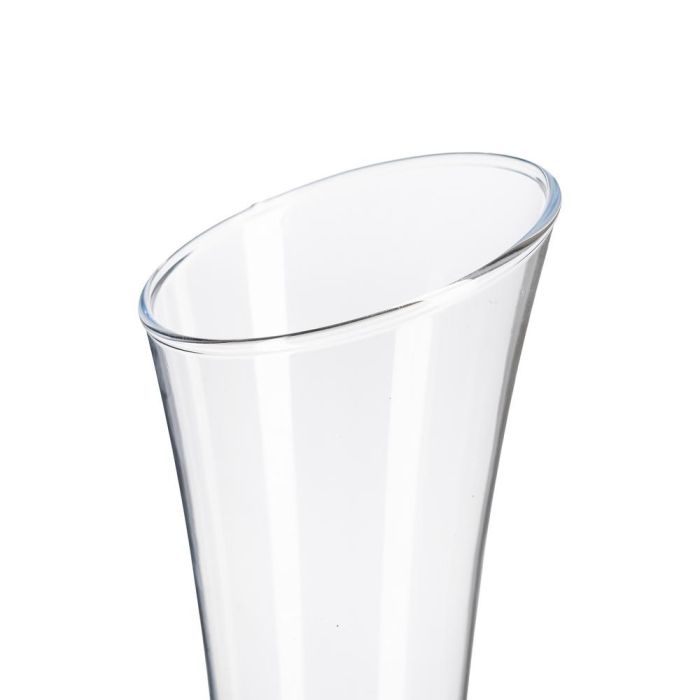 Florero Transparente Cristal Decoración 6,50 X 6,50 X 34 cm