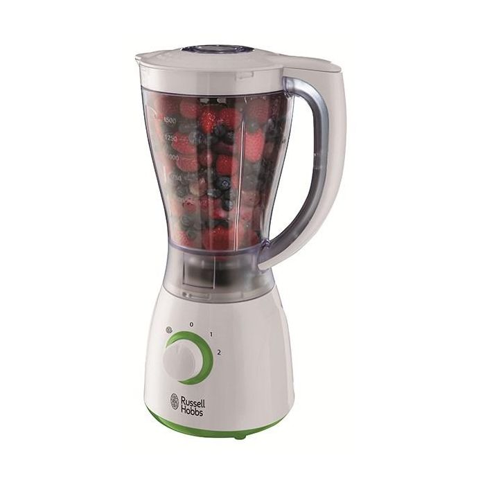 Russell Hobbs 22250-56 Licuadora Clásica - Blanco, 600W, 1.5L, 2 Velocidades con Función de Pulso, 4 Cuchillas de Acero Inoxidable 0 Russell Hobbs 22250-56 Licuadora Clásica - Blanco, 600W, 1.5L, 2 Velocidades con Función de Pulso, 4 Cuchillas de Acero Inoxidable 0