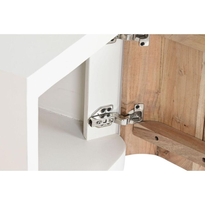 Mesita De Noche Scandi DKD Home Decor Natural Blanco 35 x 50 x 40 cm 5 Mesita De Noche Scandi DKD Home Decor Natural Blanco 35 x 50 x 40 cm 5