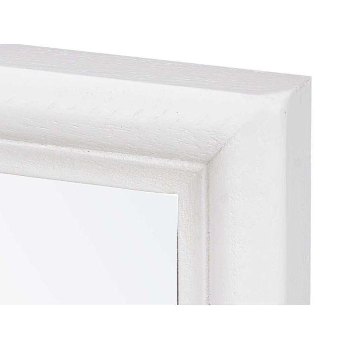 Espejo de Pared con Marco de Madera Blanco 65x85 cm - Giftdecor 2 Espejo de Pared con Marco de Madera Blanco 65x85 cm - Giftdecor 2