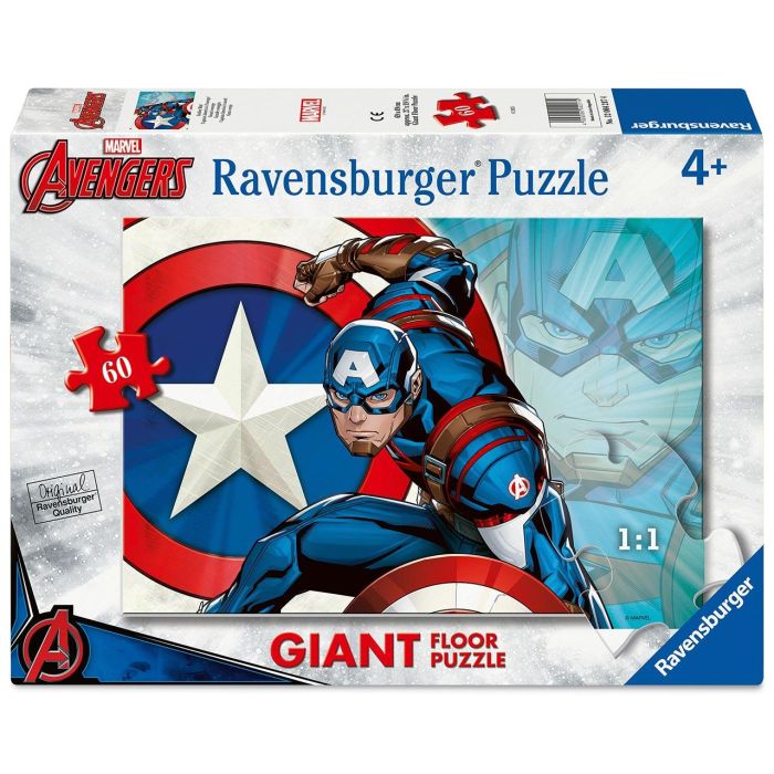 Puzzle 60 Giant Capitán América 12004217 Ravensburger 2 Puzzle 60 Giant Capitán América 12004217 Ravensburger 2
