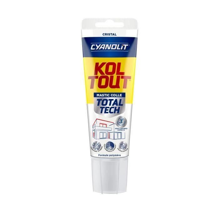 Cyanolit AUC3045203001307 Pegamento Fijador y Sellador Total Tech Crystal Tubo 125 ml Transparente Versátil y Flexible 0 Cyanolit AUC3045203001307 Pegamento Fijador y Sellador Total Tech Crystal Tubo 125 ml Transparente Versátil y Flexible 0