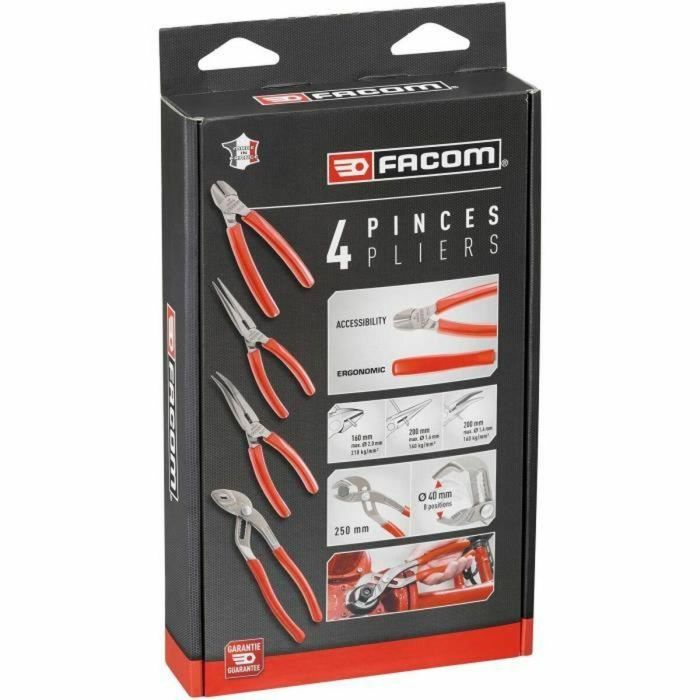 Facom GJP.A4PB Juego de 4 Alicates Serie G 1 Facom GJP.A4PB Juego de 4 Alicates Serie G 1