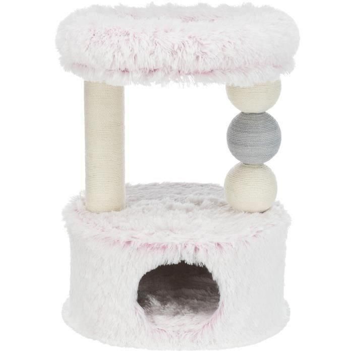 TRIXIE Rascador para gatos Harvey - 73 cm - Blanco rosa