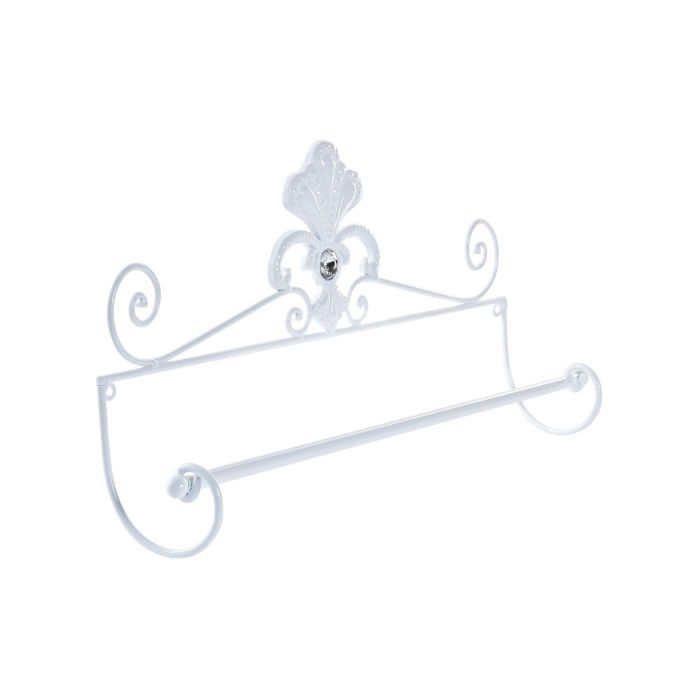 DKD Home Decor Toallero Shabby de Metal Blanco 51 cm Ancho x 25 cm Alto x 9 cm Largo - Pack de 4 2 DKD Home Decor Toallero Shabby de Metal Blanco 51 cm Ancho x 25 cm Alto x 9 cm Largo - Pack de 4 2
