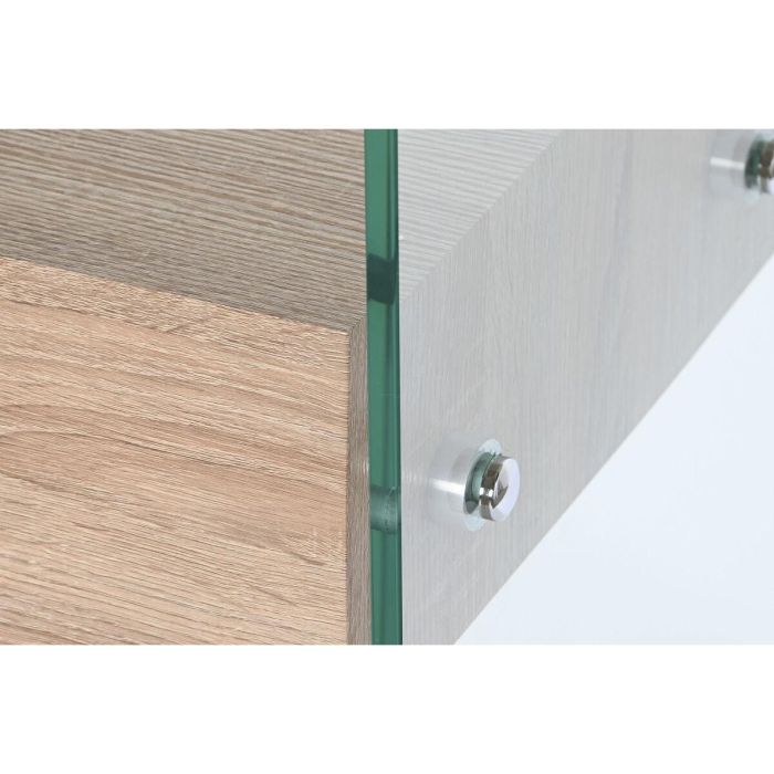 Consola DKD Home Decor Transparente Marrón claro Cristal Madera MDF 120 x 35 x 80 cm 2