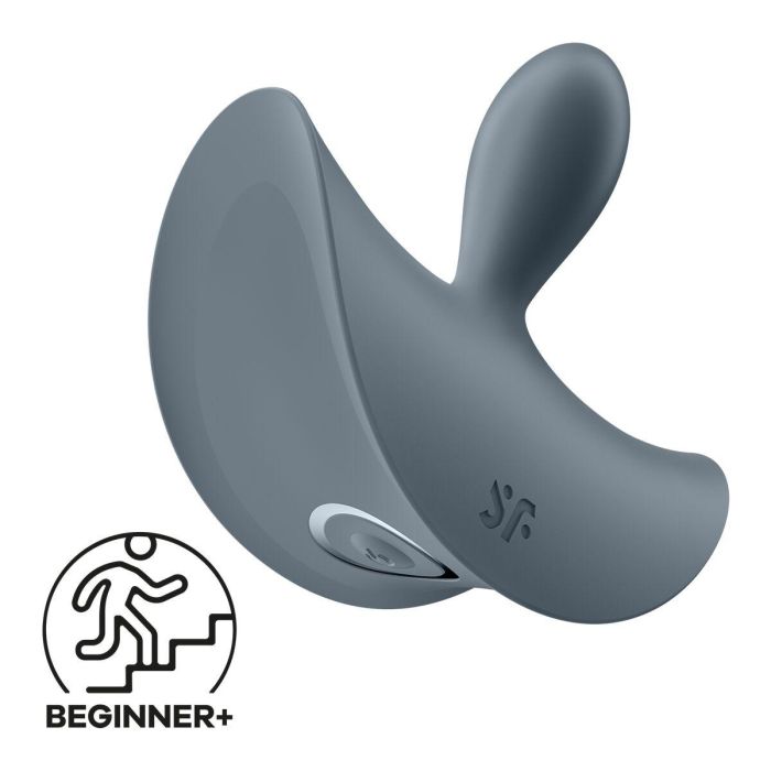 Vibrador Anal Negro Satisfyer Azul Gris 4 Vibrador Anal Negro Satisfyer Azul Gris 4