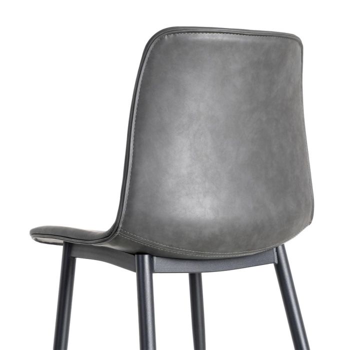 Silla Negro Metal / Simil Piel