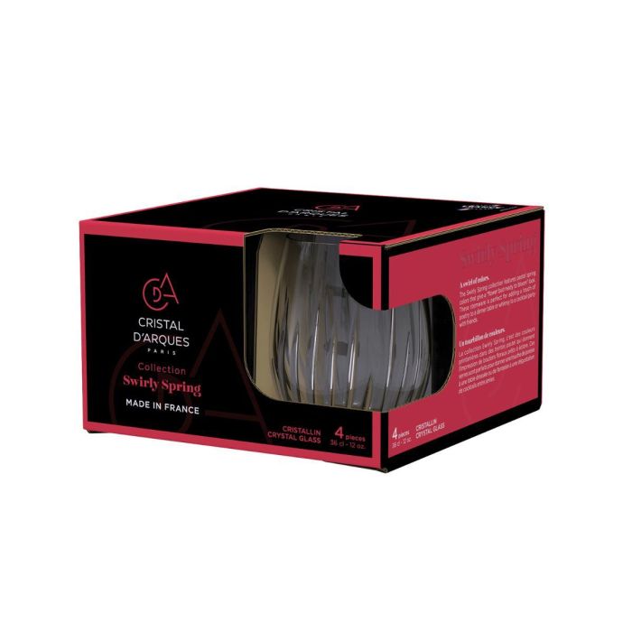Caja 4 Vasos Altos Cristalín Swirly Spring Cristal d'Arques 36 cL 5 Caja 4 Vasos Altos Cristalín Swirly Spring Cristal d'Arques 36 cL 5