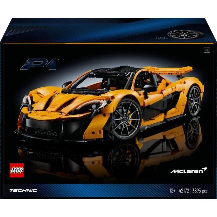 LEGO Technic 42172 McLaren P1 - Kit de modelo de hipercoche para adultos entusiastas de los vehículos 5