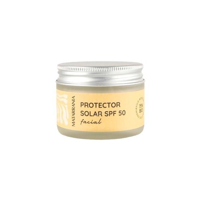 Matarrania Protector Solar Facial SPF 50 100% BIO Filtros Minerales Vegano. Crema No Deja Blanco Ocean Respect 30 ml