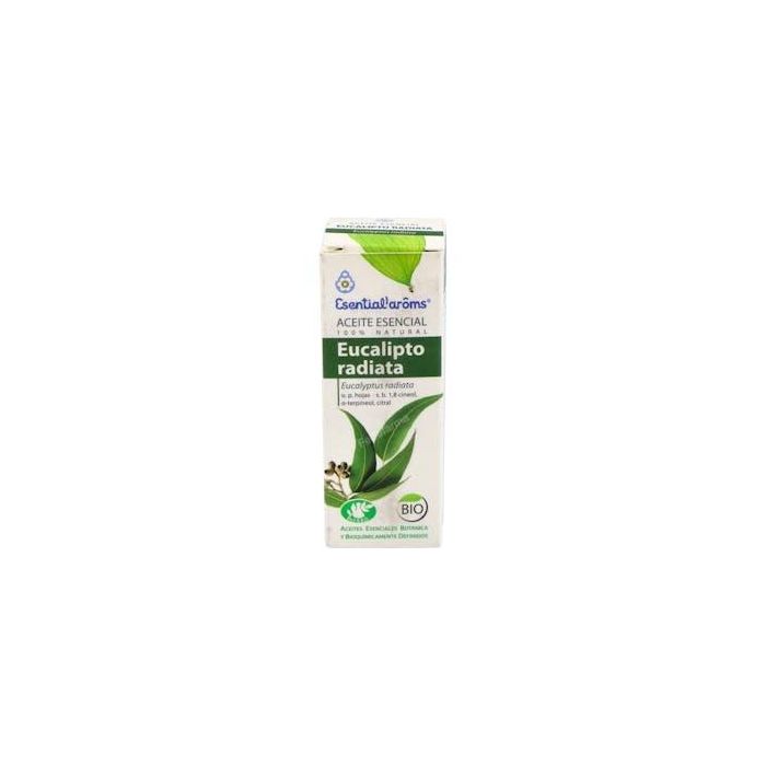 ESENTIAL AROMS Eucalipto Radiata Aceite Esencial 10ml, Descongestivo Respiratorio, Vías Altas y Fluidificante Mucosidad