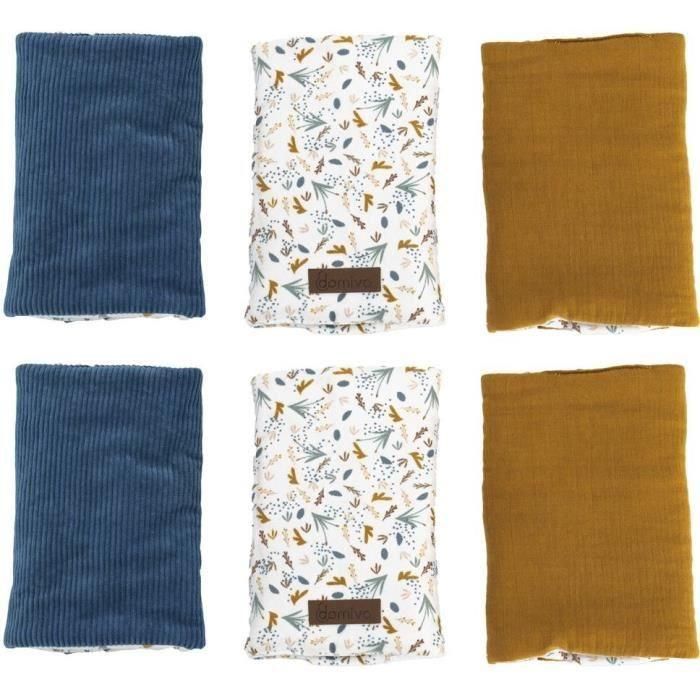Protector de cama - DOMIVA - AU FIL DE L'EAU - Modular - x6 - Abierto 40 x 25 cm/cerrado 17,5 x 25 cm Protector de cama - DOMIVA - AU FIL DE L'EAU - Modular - x6 - Abierto 40 x 25 cm/cerrado 17,5 x 25 cm