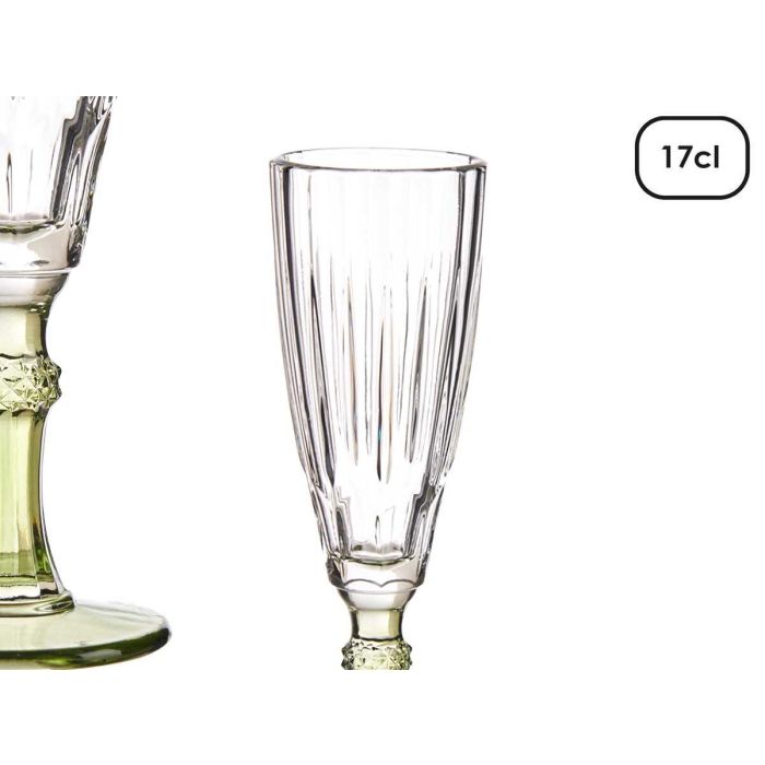 Copa Cava Verde Vivalto 170 ml - Cristal 20 cm (48 Unidades) 3 Copa Cava Verde Vivalto 170 ml - Cristal 20 cm (48 Unidades) 3