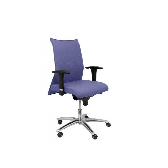 Silla Piqueras Y Crespo Albacete Confidente Brazos Cromados Regulables Mecanismo Sincro Asiento Y Respaldo Tapizado Bali Azul Claro