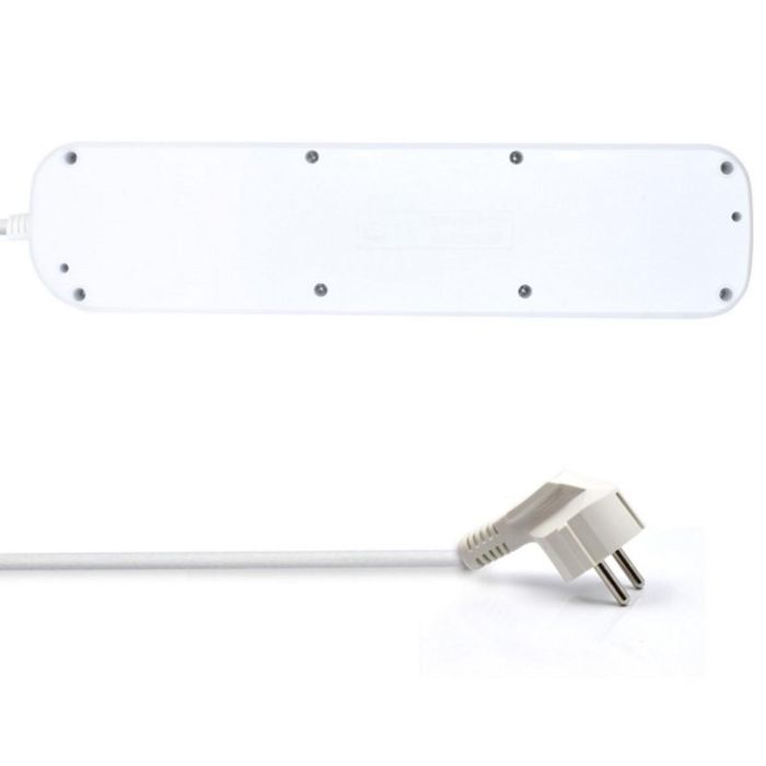 Ewent EW3932-5M Limitador de Tensión Blanco 6 Salidas AC Tipo F, 3500W, Cable 5m, Interruptor y Montaje en Pared 2
