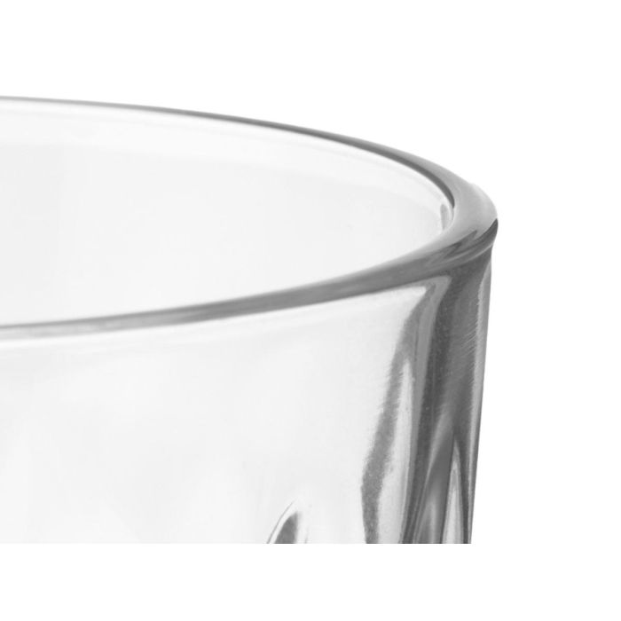 Set 4 Vasos Vidrio Diamante 360 ml Vivalto - 21x10.5x16.5 cm, Transparente, Apto Microondas (6 Unidades) 3 Set 4 Vasos Vidrio Diamante 360 ml Vivalto - 21x10.5x16.5 cm, Transparente, Apto Microondas (6 Unidades) 3