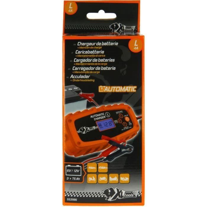 Cargador electrónico - XLPT - 553986 - Control de carga 100% automático, parada y mantenimiento de carga 4 Cargador electrónico - XLPT - 553986 - Control de carga 100% automático, parada y mantenimiento de carga 4