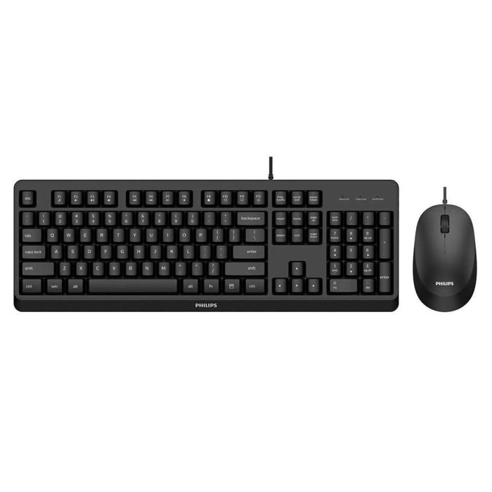 Teclado y Ratón Philips SPT6207BL/16 Qwerty Español 1 Teclado y Ratón Philips SPT6207BL/16 Qwerty Español 1