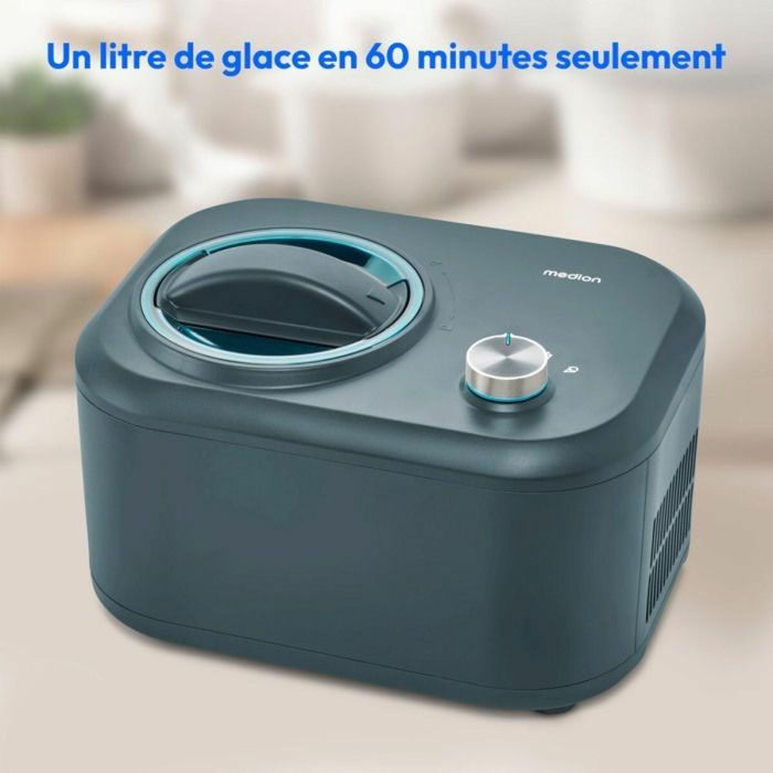 Medion MED1717434086732 Máquina de Helados con Compresor, 1 Litro, para Helado, Yogur Helado y Sorbete 4 Medion MED1717434086732 Máquina de Helados con Compresor, 1 Litro, para Helado, Yogur Helado y Sorbete 4