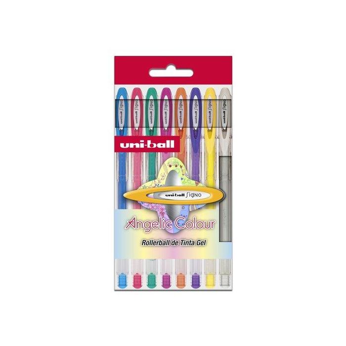 Roller Gel Uni-Ball Signo Noble Metal 0,8 (Um-120Ac8P) Pastel Estuche De 8 Surtidos