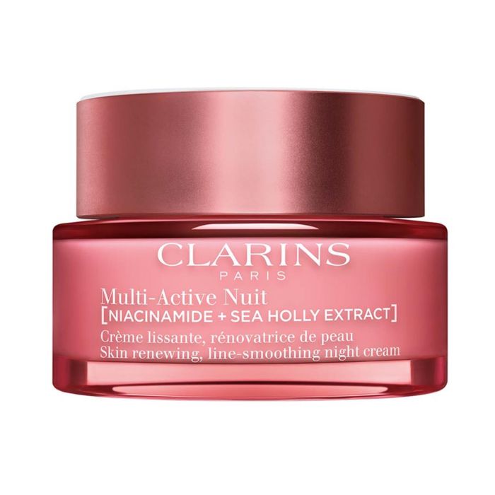 Clarins MULTI-ACTIVE Crema de Noche Skin Charger Complex para Todo Tipo de Pieles, Antiedad e Hidratante, 50 ml