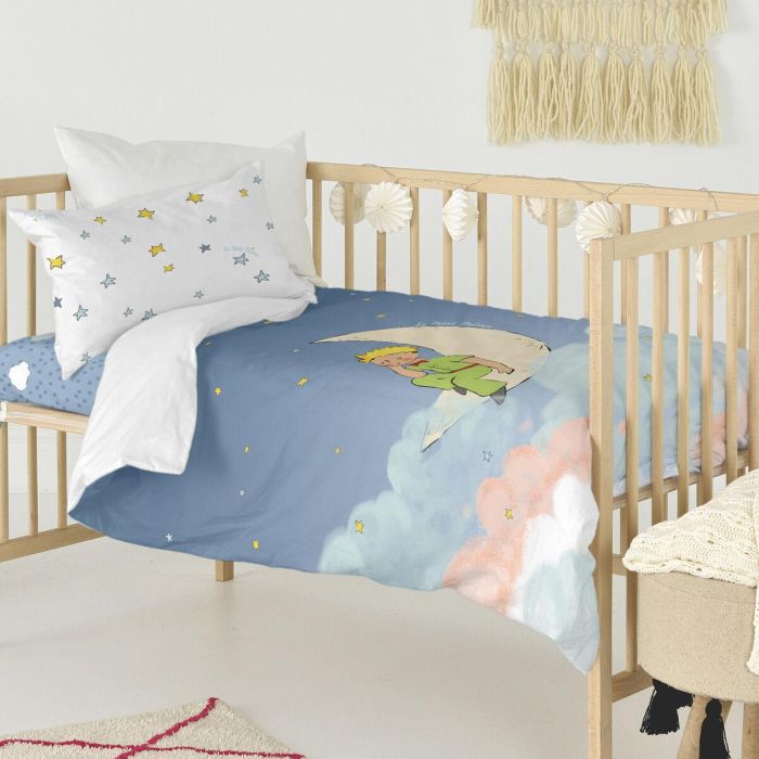 Juego de funda nórdica HappyFriday Le Petit Prince La Lune Multicolor Cuna de Bebé 2 Piezas 3 Juego de funda nórdica HappyFriday Le Petit Prince La Lune Multicolor Cuna de Bebé 2 Piezas 3