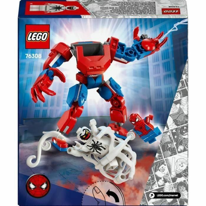 LEGO 76308 El robot de Spider-Man contra Anti-Venom - Juego de superhéroes Marvel para edades de 6 años 1