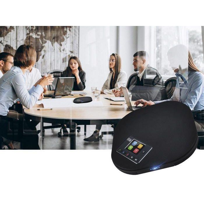 Laia t-Pod Beamforming Micrófono y Altavoz Conferencia USB y Bluetooth con Pantalla Táctil y 12 Micros Digitales, Negro 2