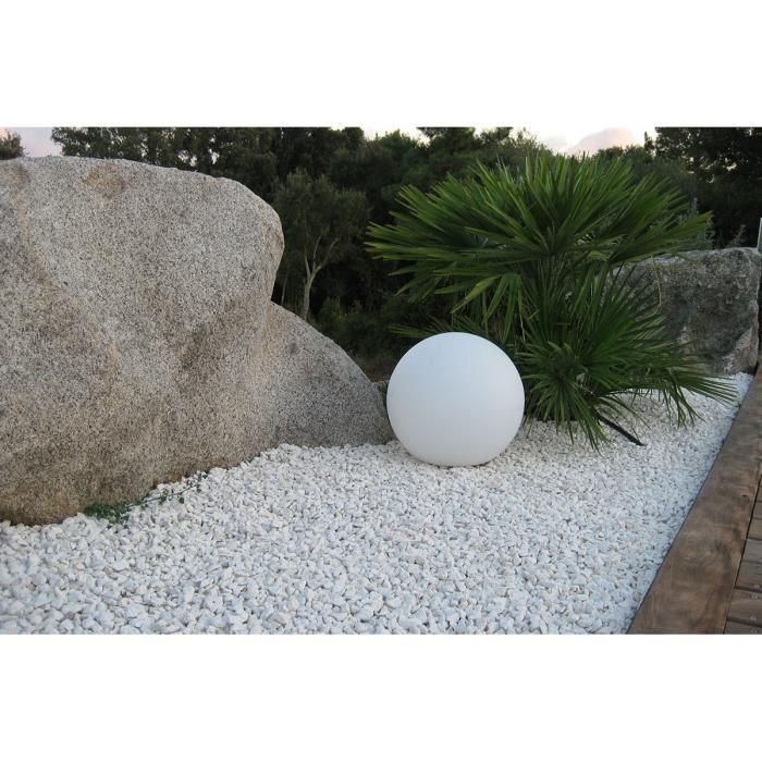 LUMISKY - Bola de luz con cable para exterior LED - blanco BOBBY - Base Ø50cm E27 2