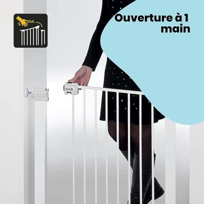 SEGURIDAD 1er Barrera de seguridad para niños Easy Close - Metal - Blanco 4 SEGURIDAD 1er Barrera de seguridad para niños Easy Close - Metal - Blanco 4