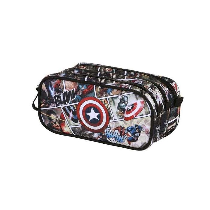 Karactermania Estuche Portatodo Trick Fan 2.2 Capitán América Comic Ripstop 23 x 10 x 11 cm 2