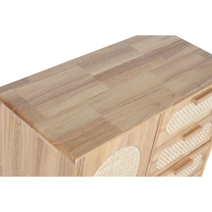 Aparador Home ESPRIT Natural Metal Ratán Madera de caucho 73,5 x 35 x 78 cm 6