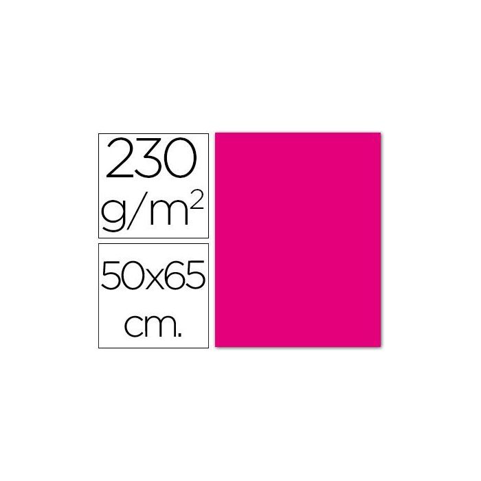 Cartulina Fluorescente Magenta 50x65 cm 230 gr 10 unidades