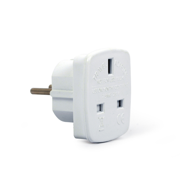 GEMBIRD A-AC-UKEU-001 Adaptador de Enchufe Eléctrico Tipo G (RU) Tipo F Blanco GEMBIRD A-AC-UKEU-001 Adaptador de Enchufe Eléctrico Tipo G (RU) Tipo F Blanco