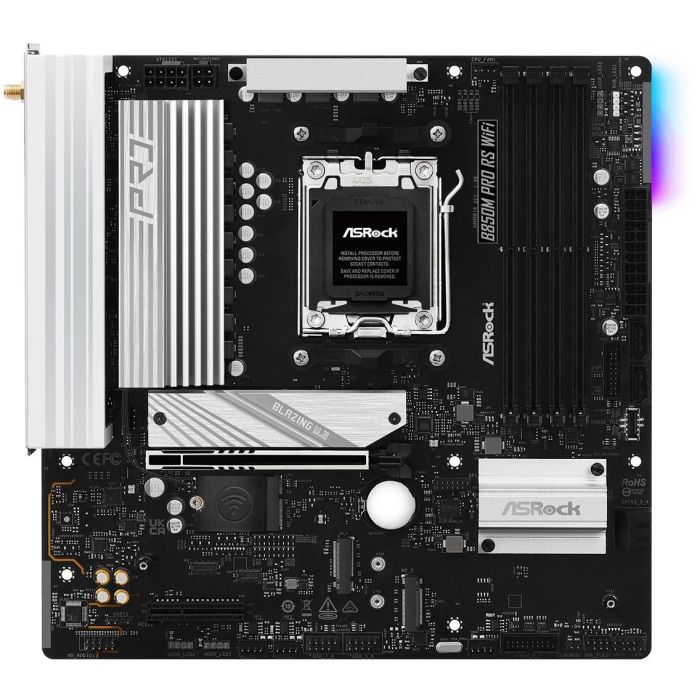 Placa Base ASRock B850M Pro RS WiFi Intel Wi-Fi 6 AMD AM5 1
