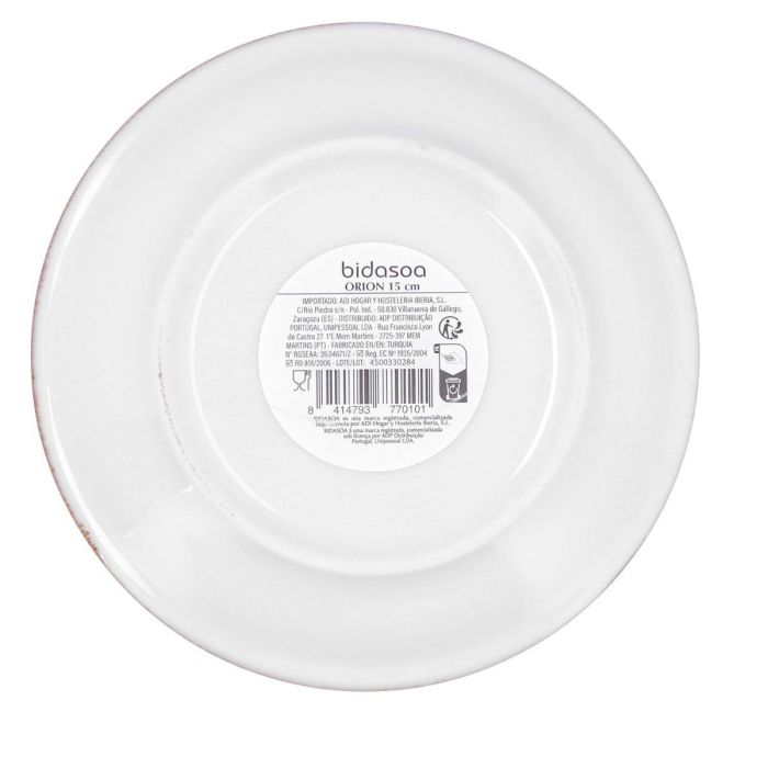 Plato Pan Porcelana Orion Hydrozero Bidasoa 15 cm 3 Plato Pan Porcelana Orion Hydrozero Bidasoa 15 cm 3