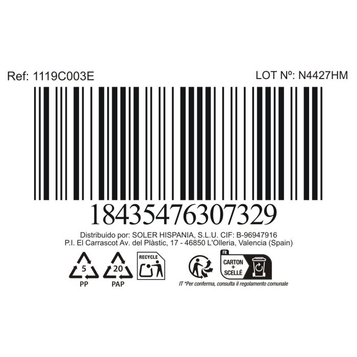 La Mediterranea Set 6 Chupitos Diva 30 cc ø4.4x7 cm 7