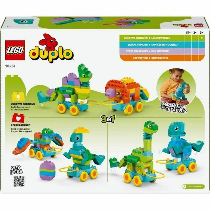 Lego 10451 DUPLO My Town Dinosaurios sobre Ruedas 3 en 1: Juego de Aprendizaje Temprano para Niños de 3 Años 1 Lego 10451 DUPLO My Town Dinosaurios sobre Ruedas 3 en 1: Juego de Aprendizaje Temprano para Niños de 3 Años 1