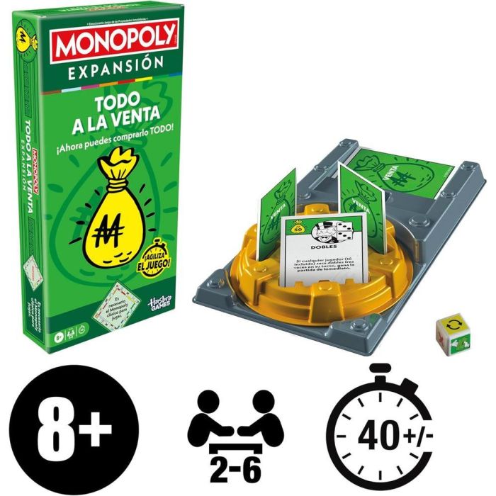 Monopoly Expansión Todo A La Venta G0720 Hasbro Juego de Mesa en Español para +8 Años 1