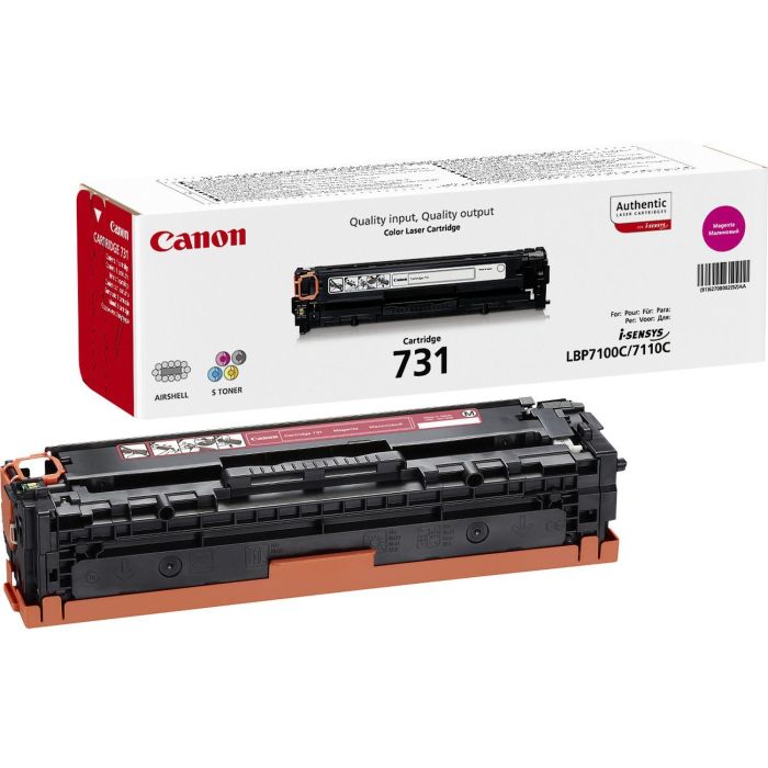 Canon 731M LBP7100CN/7110CW MF8230CN Toner Magenta 731M 1.500 paginas Canon 731M LBP7100CN/7110CW MF8230CN Toner Magenta 731M 1.500 paginas
