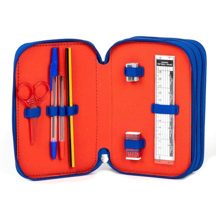 Plumier Triple The Avengers Azul 12,5 x 6,5 x 19,5 cm 2 Plumier Triple The Avengers Azul 12,5 x 6,5 x 19,5 cm 2