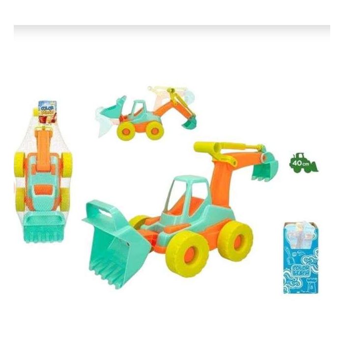Excavadora obras publicas de plástico de playa 40 cm en red 1 Excavadora obras publicas de plástico de playa 40 cm en red 1