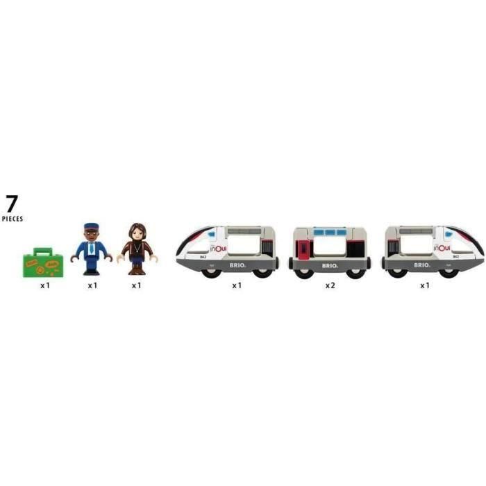 Brio World RAV7312350360875 Tren TGV INOUI SNCF - Circuito de Madera 5 Brio World RAV7312350360875 Tren TGV INOUI SNCF - Circuito de Madera 5