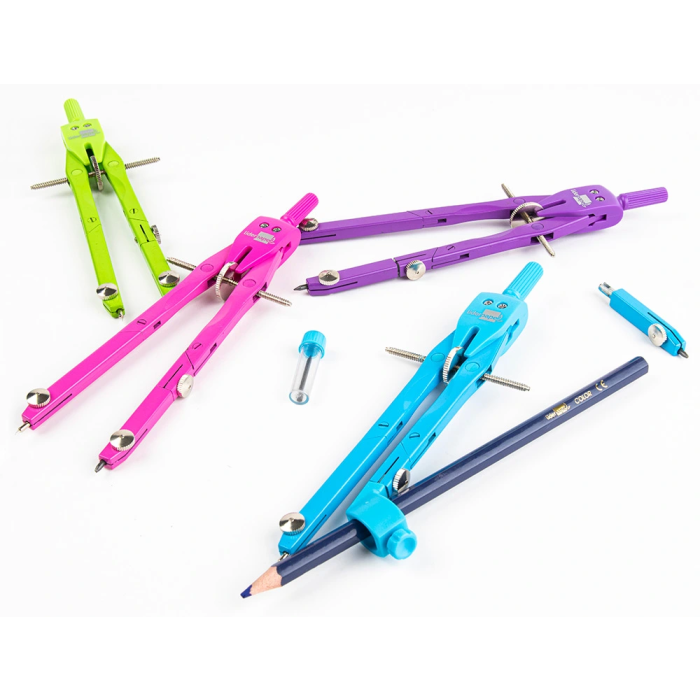 Liderpapel Compás Micrométrico con Adaptador, Articulado, Minos 2mm, Colores Surtidos, Longitud 17cm 7