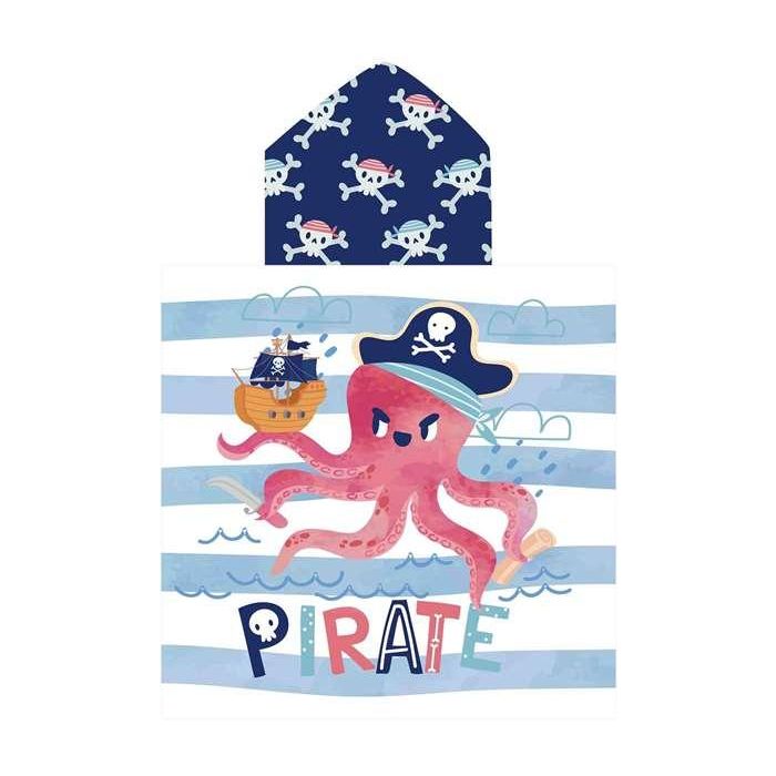 Poncho estampado piratepolp 60x120 cm Poncho estampado piratepolp 60x120 cm