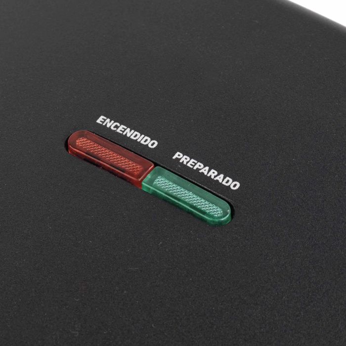 Jata Sandwichera JESW1551, XXL para 4 sándwiches completos, 2 luces indicadoras 4